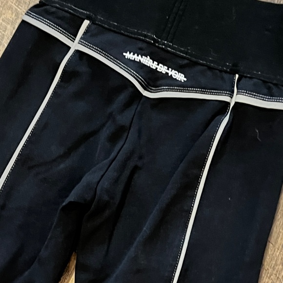 Maniere De Voir black silver trim leggings Size 8 - Picture 7 of 9